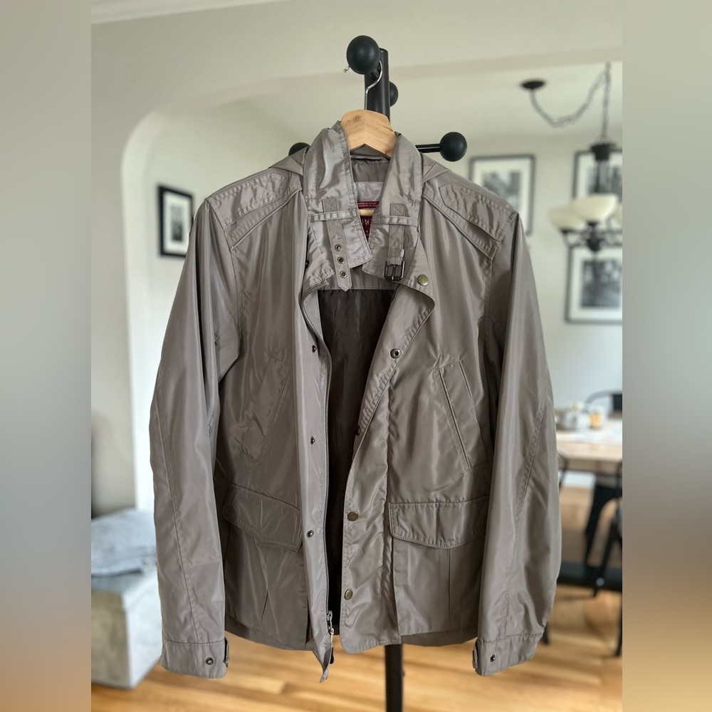 Beige Raincoat